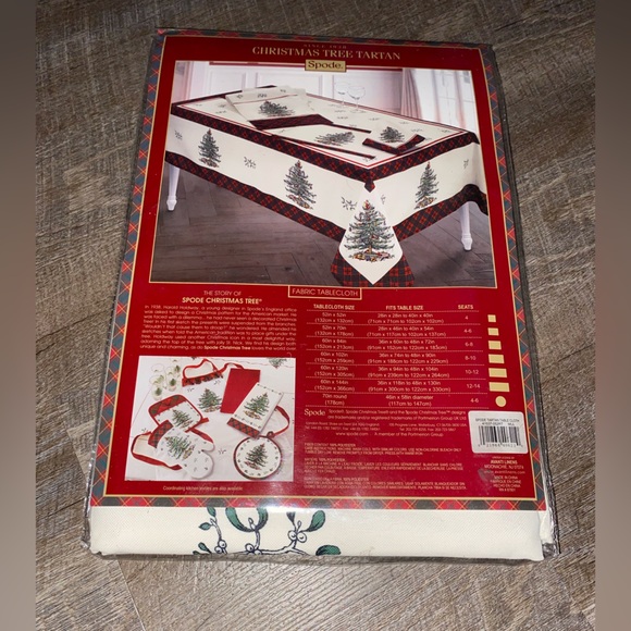 Spode Christmas Tree Tartan New in Package - Picture 4 of 8